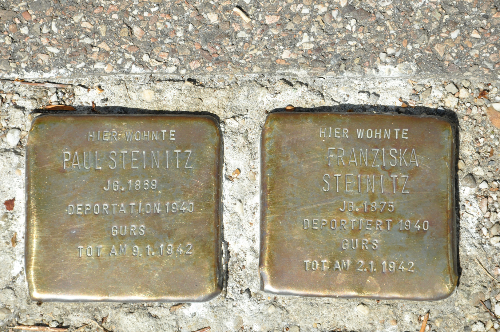 Stolpersteine in Freiburg