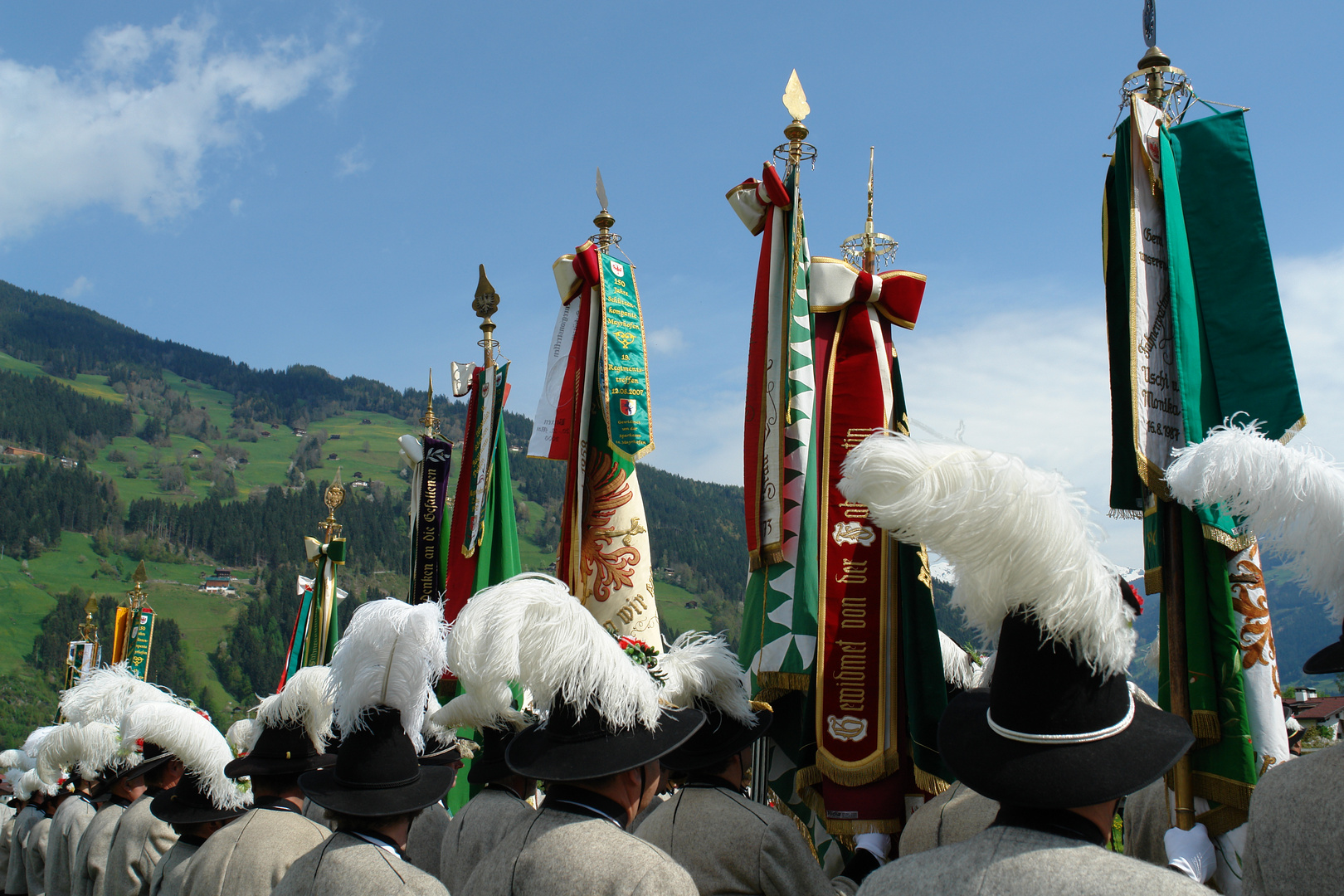 Stolze Alpenindianer