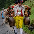 Stolze Sennen bei der Alpfahrt