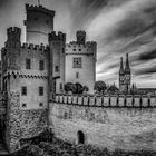 Stolzenfels castle b&w