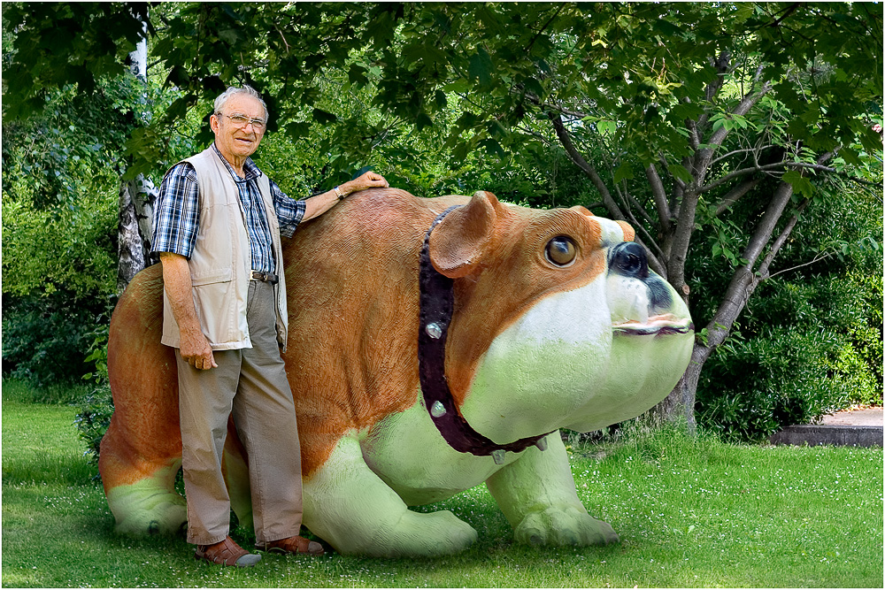 Stolzer Neuerwerb für den Garten