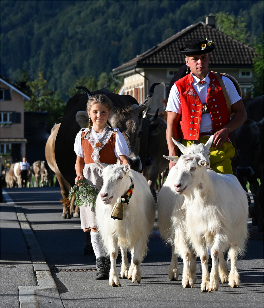 Stolzes Bauernmädchen