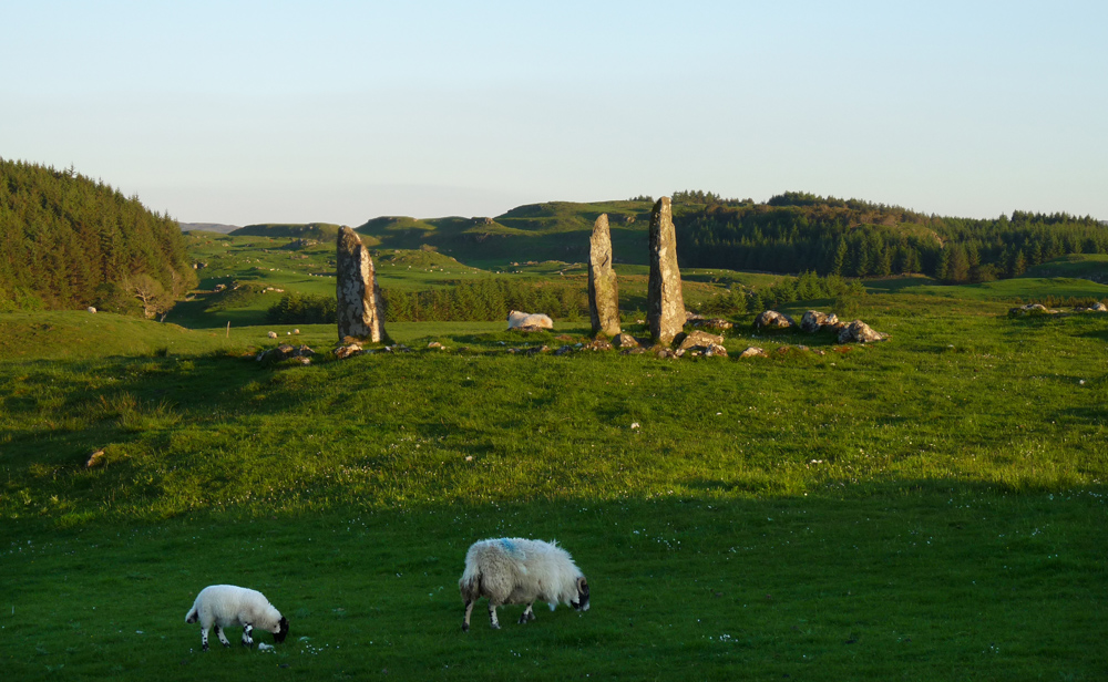 Stone circle near Glengorm Castle