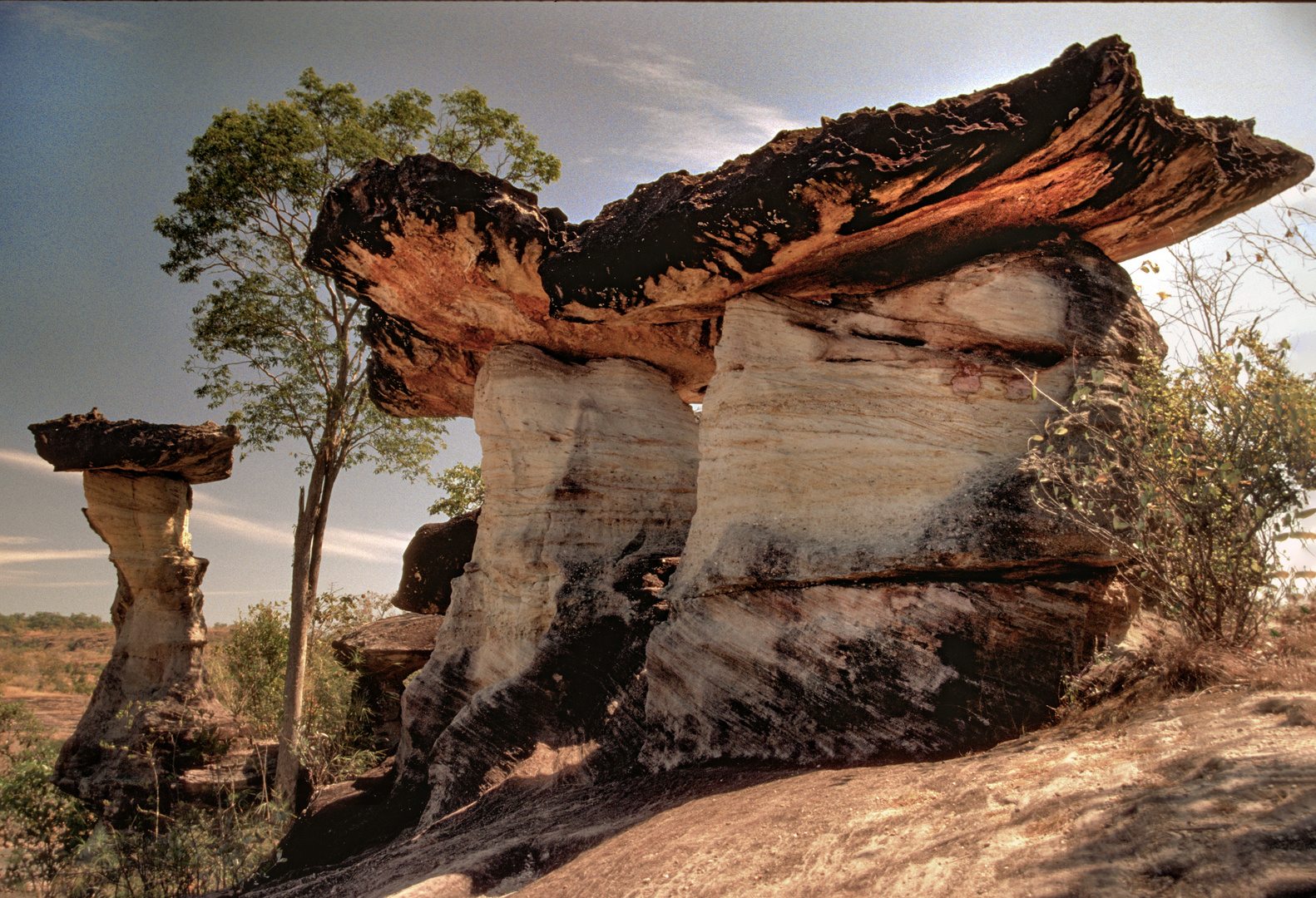 Stone formations in Pha Taem National Park