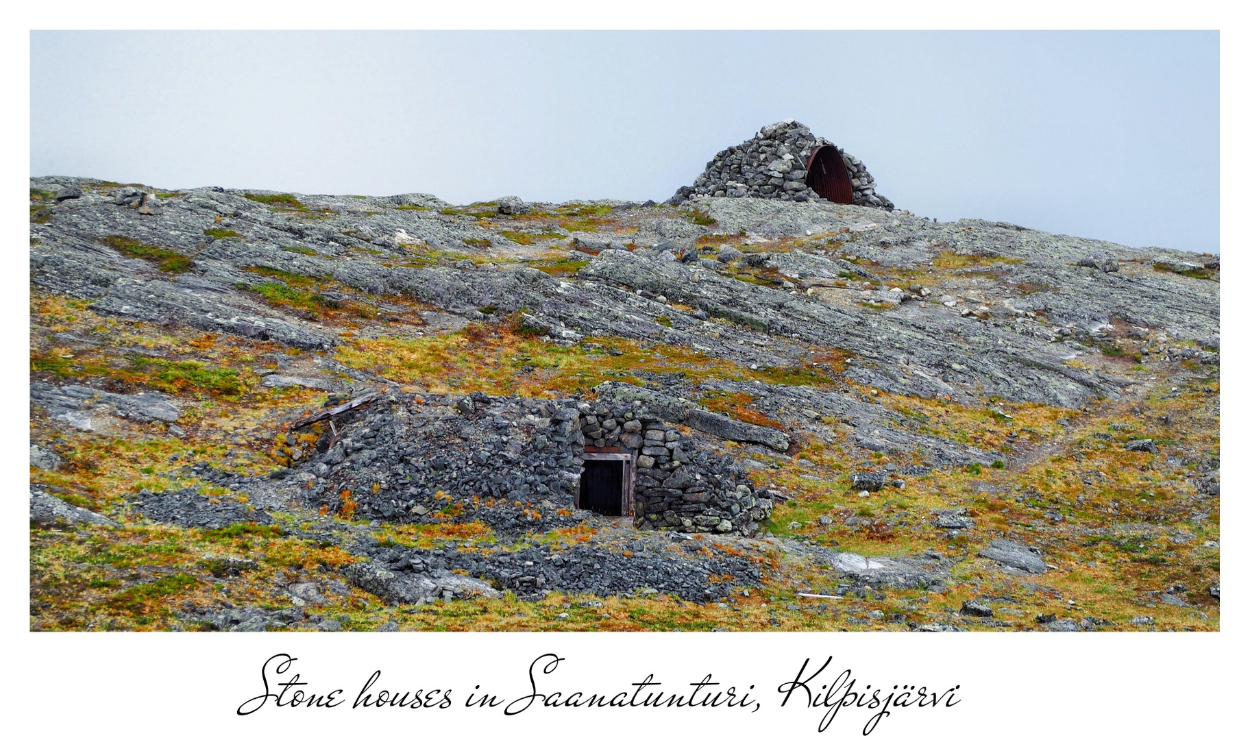 Stone houses in Saanatunturi, Kilpisjärvi