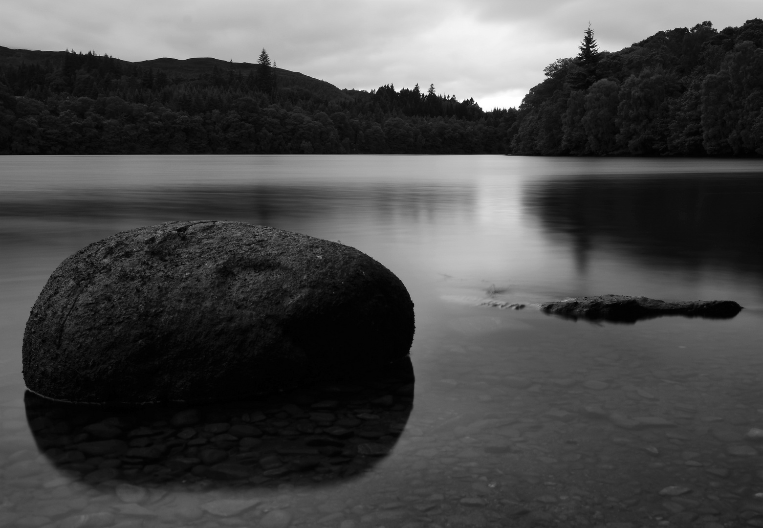 Stone, Lake and Forest