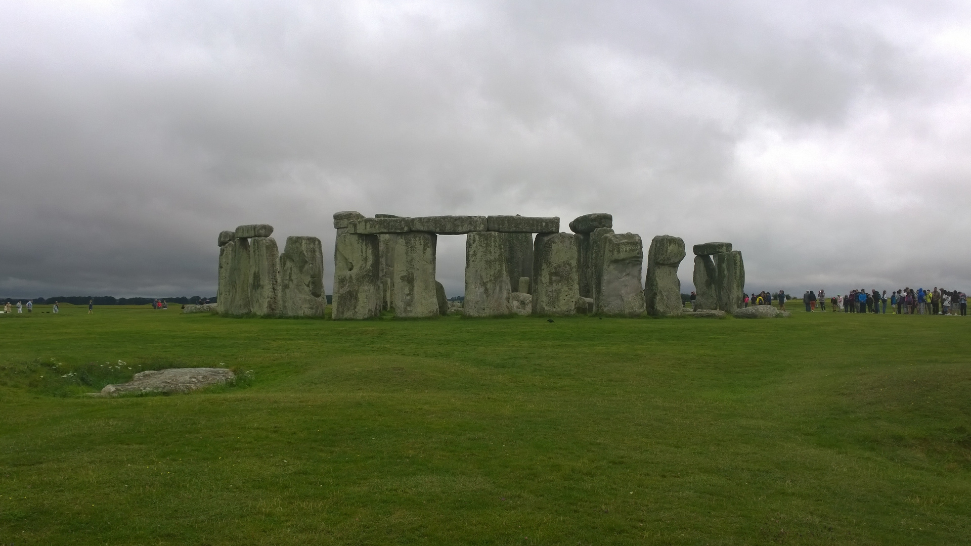 Stonehenge in a cloud summerday