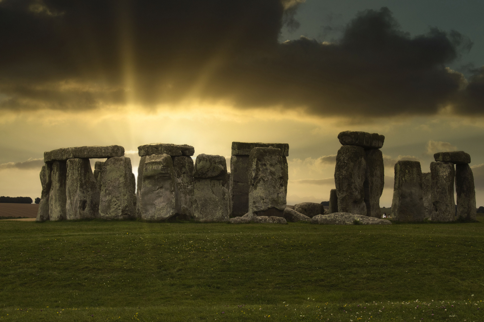 Stonehenge in der Abendsonne