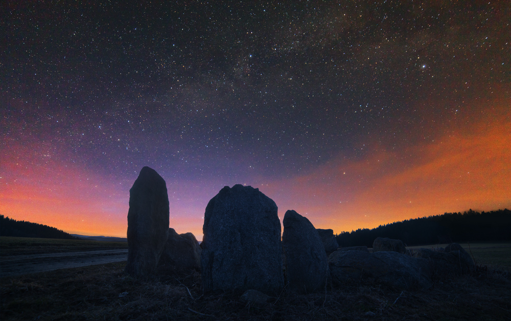 Stonehenge und Komet Panstarrs