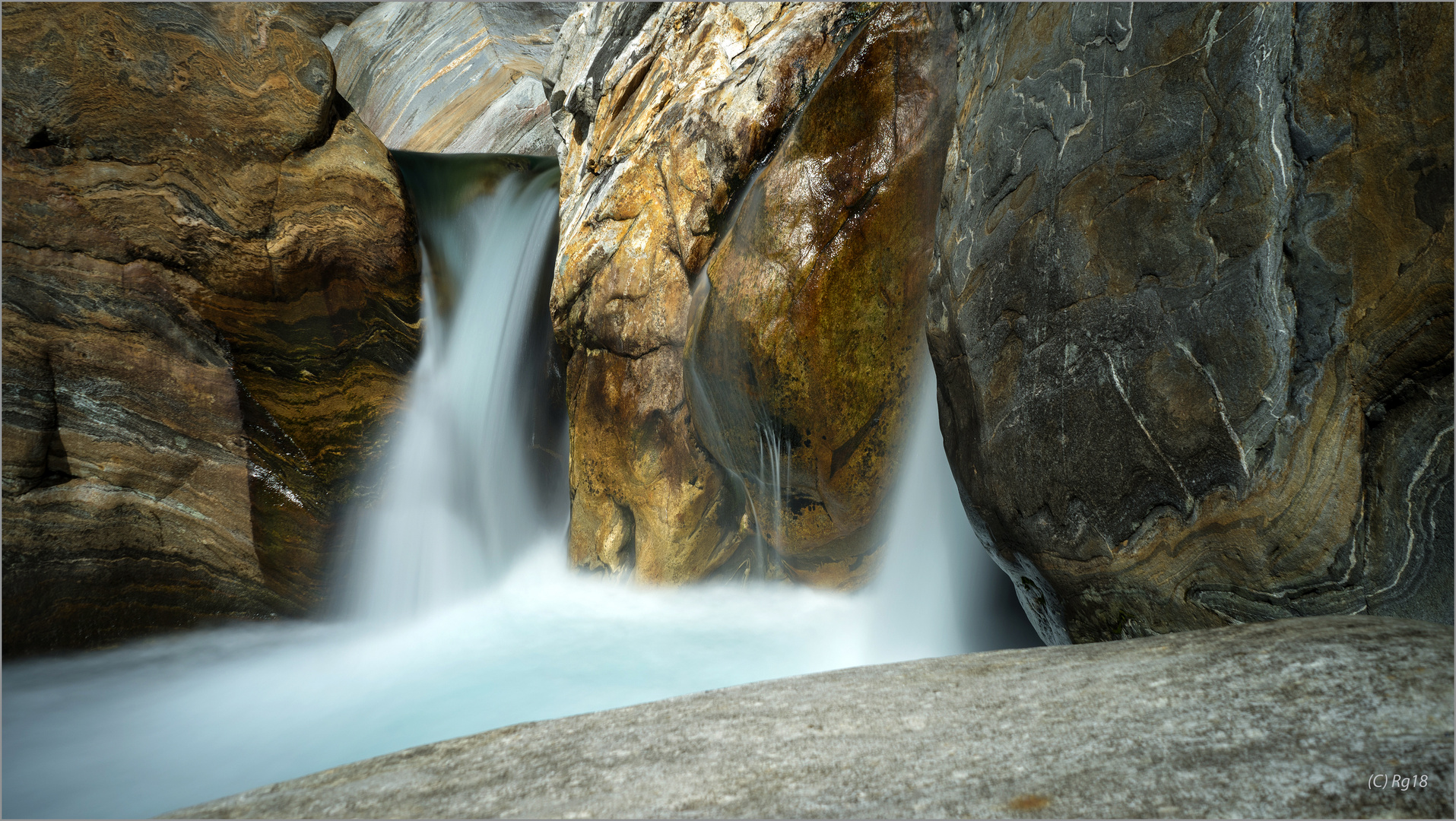 stones and water