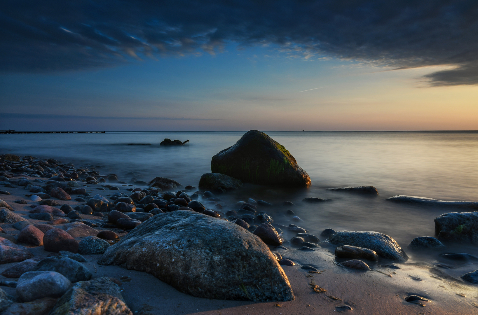 Stones in the evening light