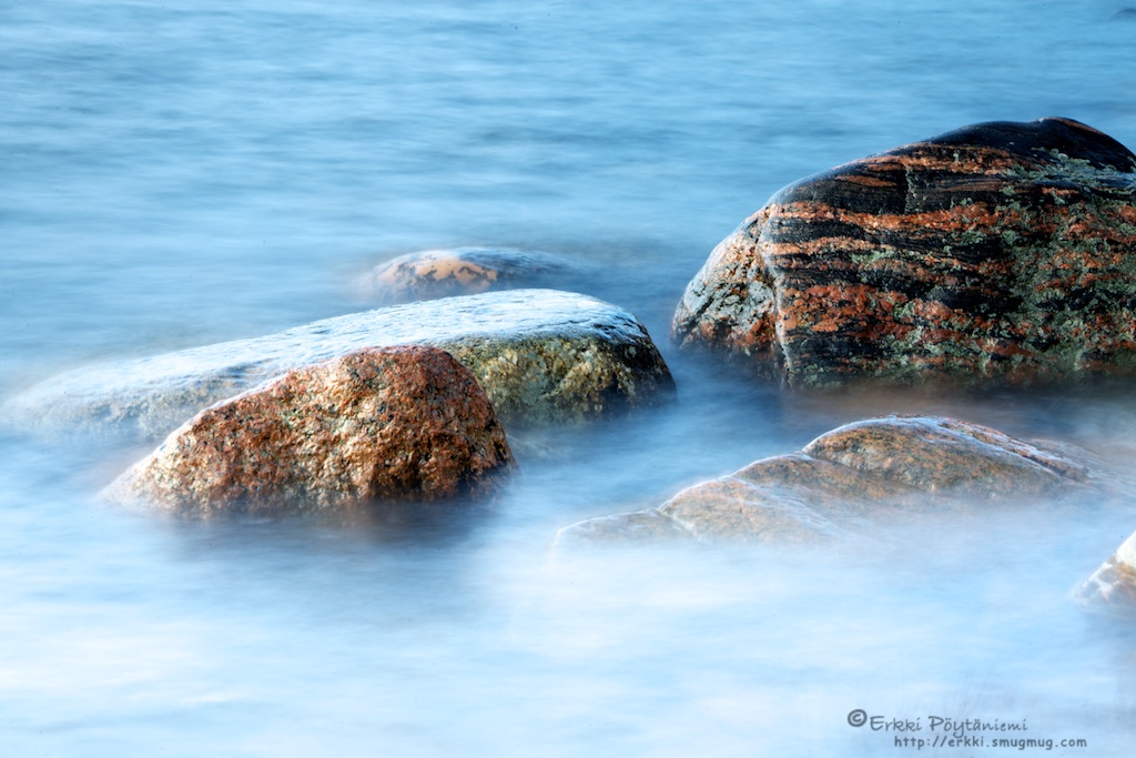 Stones in water