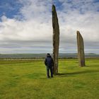 Stones of Stenness, hier ein Größenvergleich.