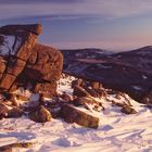 Stones on the ridge of the mountains