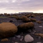 Stones under cloudy sky