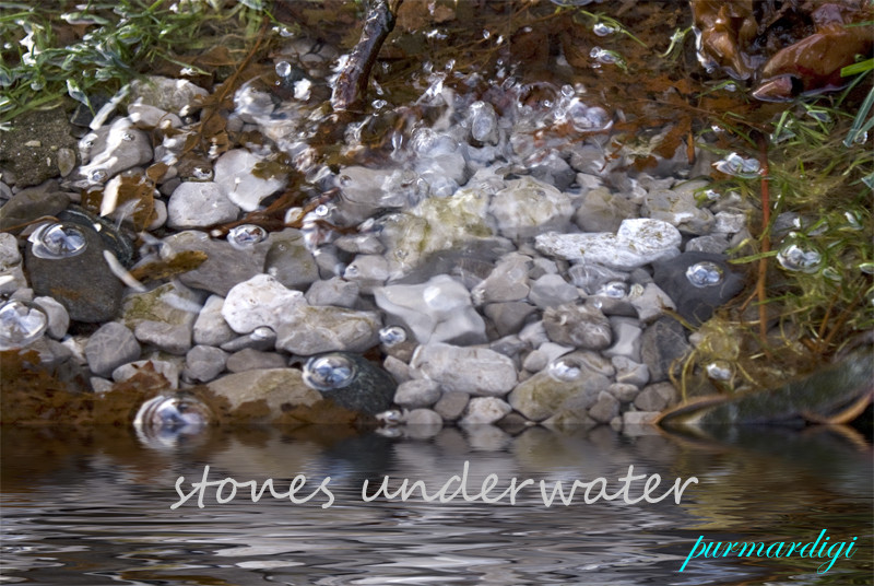 stones underwater