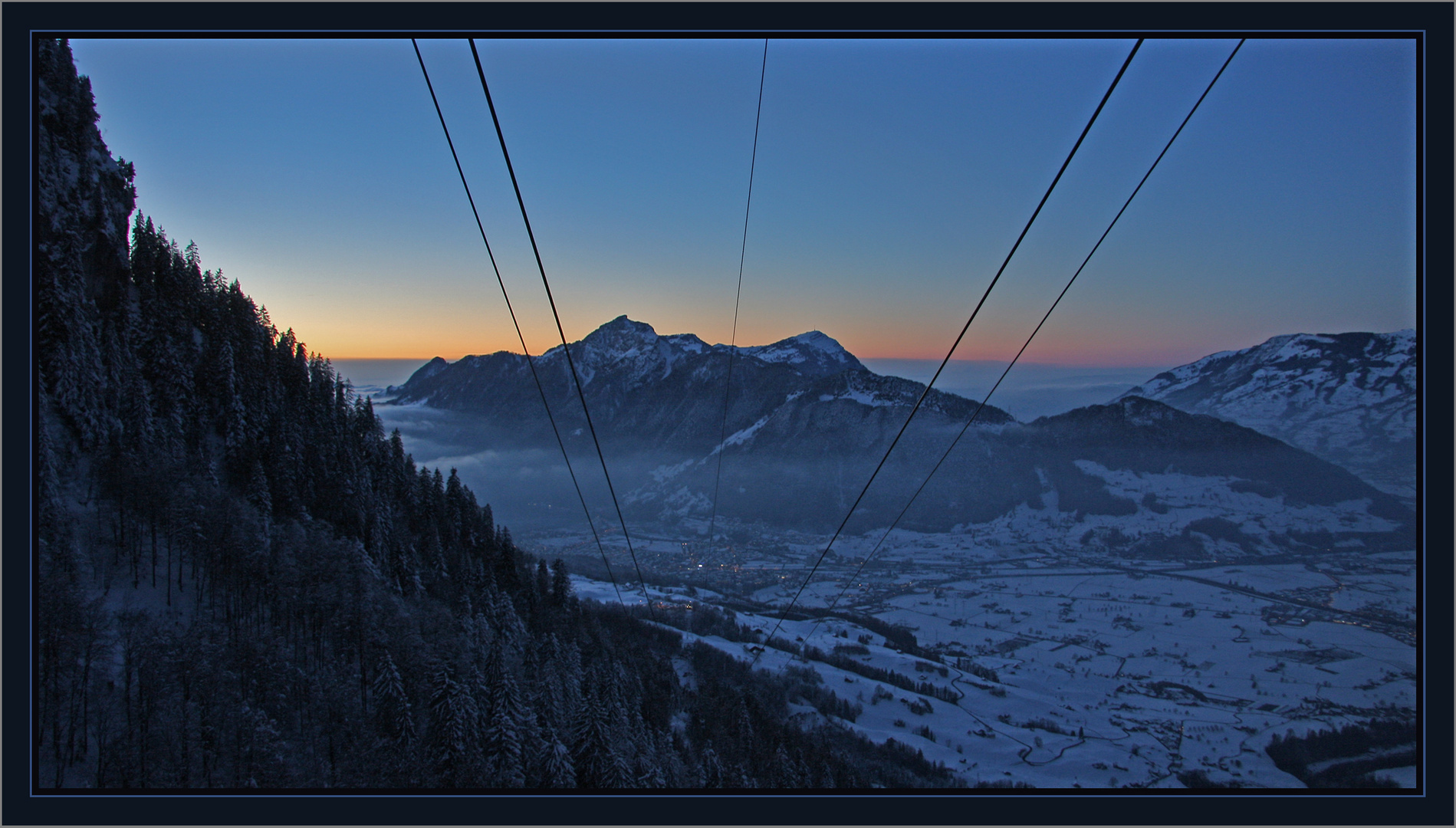 Stoos: eigentlich wartete ich etwas frierend auf die Gondelbahn... ;-)