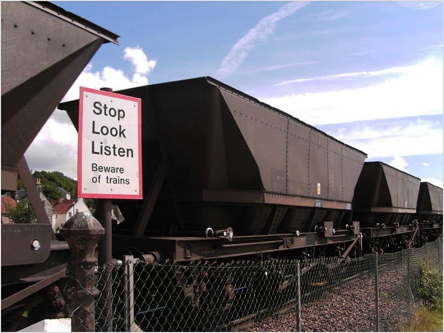 Stop - Look - Listen - Beware of trains