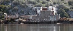 "Storch auf Ruine am Rio Arade,Algavre"