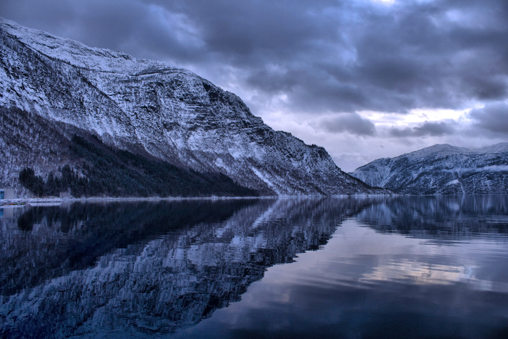 Stordalfjorden im Winter