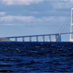 Storebælt- Brücke mit Insel Sprogø