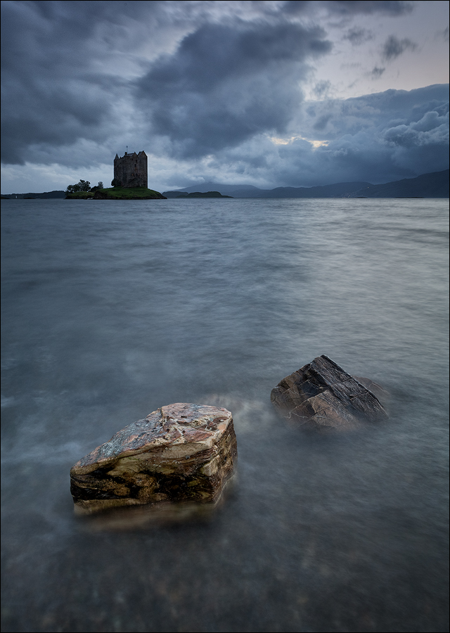 [ ... storm above castle stalker ]