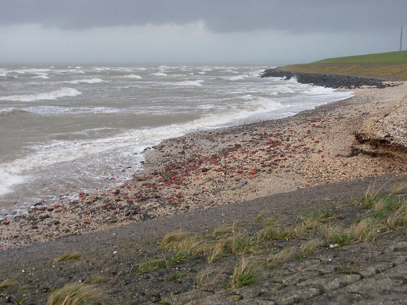 storm against dike