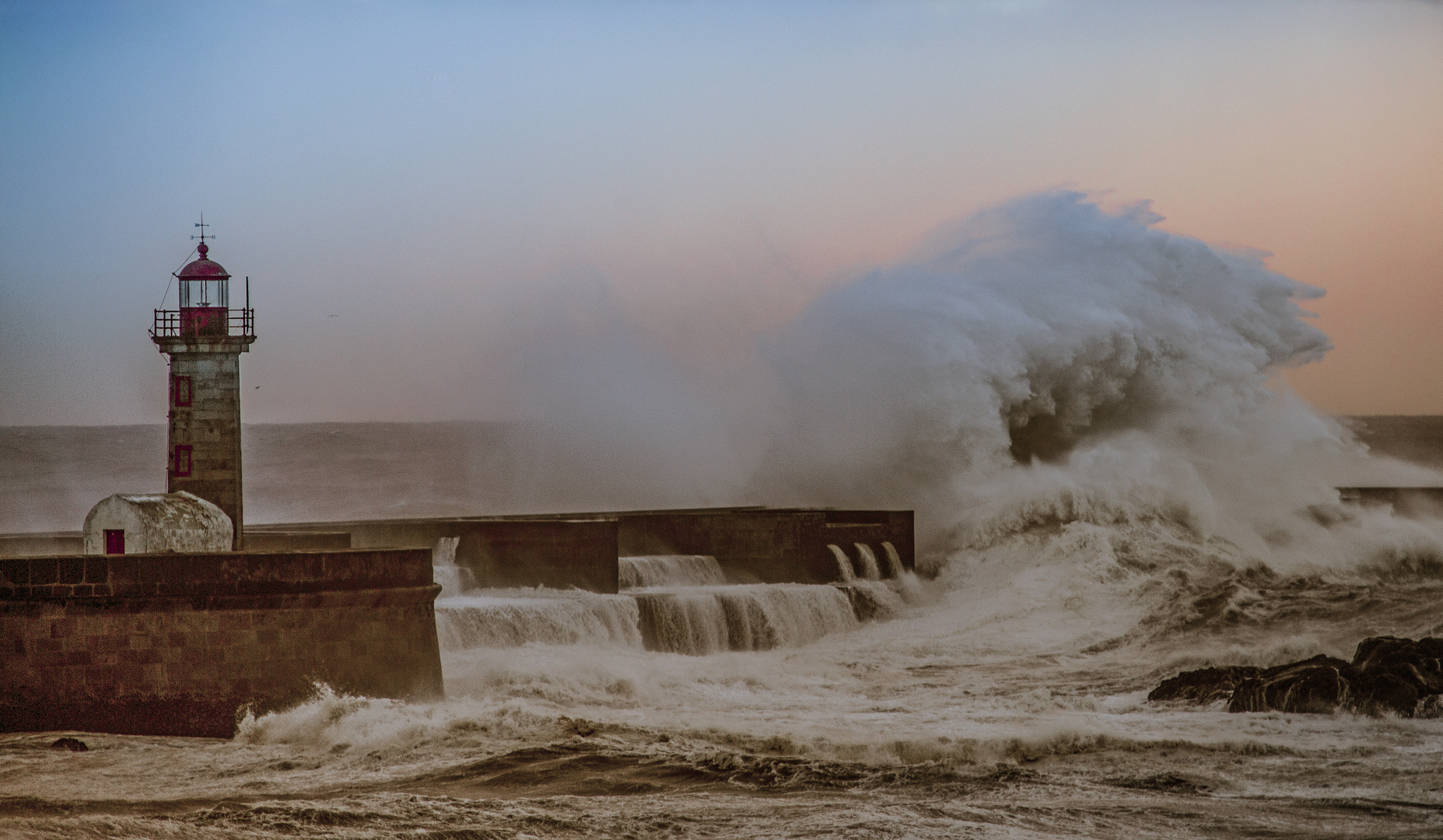 Storm at Felgueiras Lighthouse