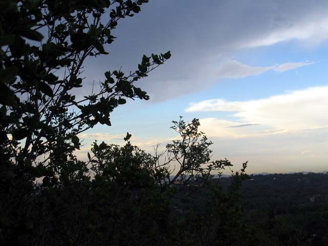 Storm brewing over Johannesburg.