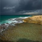 Storm clouds over the sea