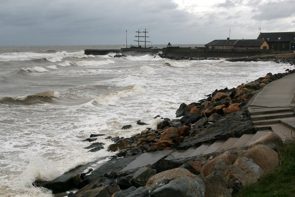 Storm in Courtown Harbour Ireland