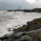 Storm in Courtown Harbour Ireland