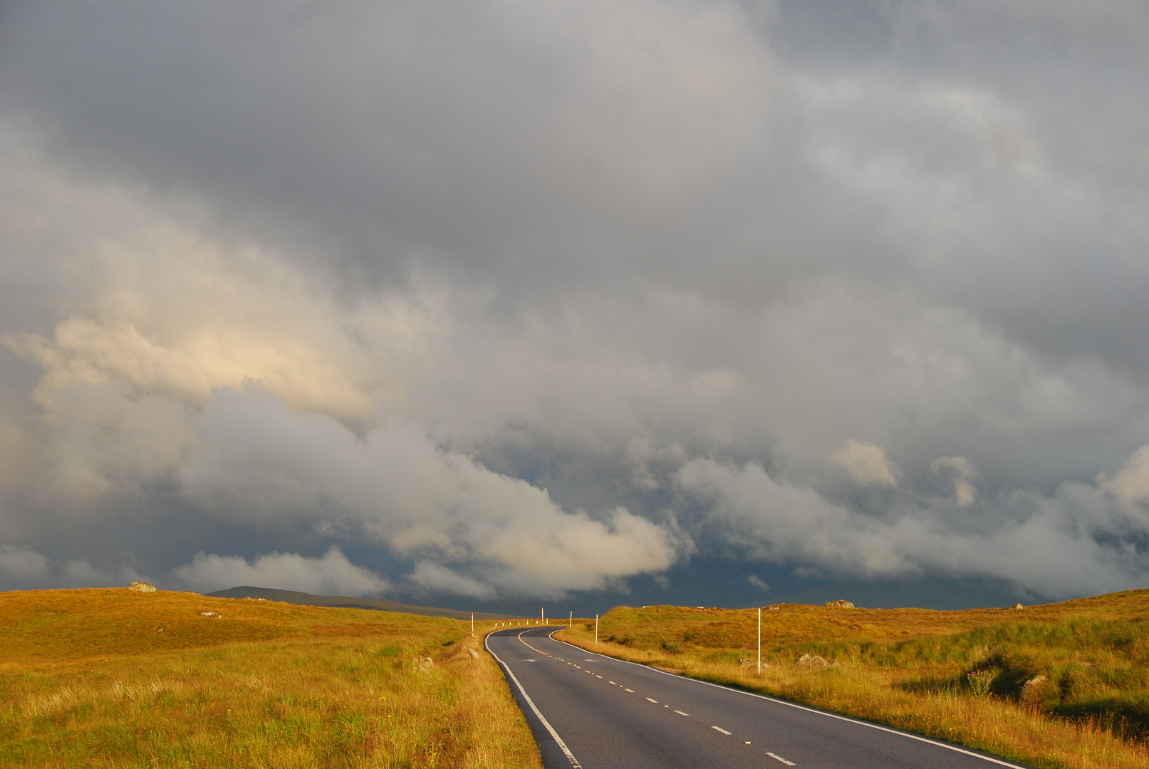 Storm on the road