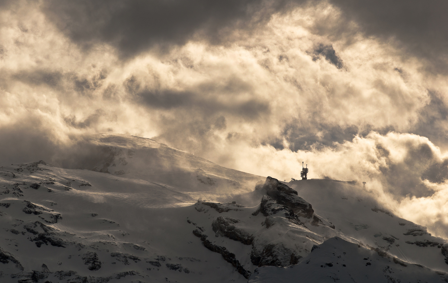 Storm on Titlis