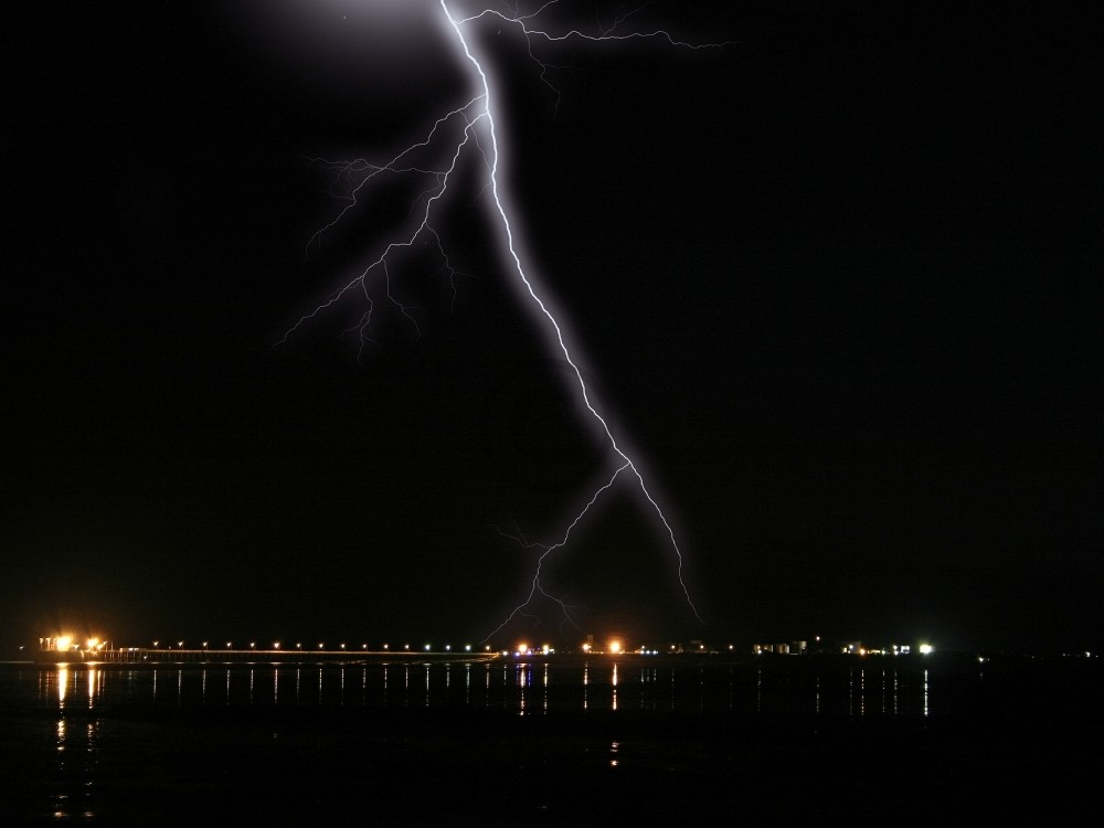 storm over broome jetty