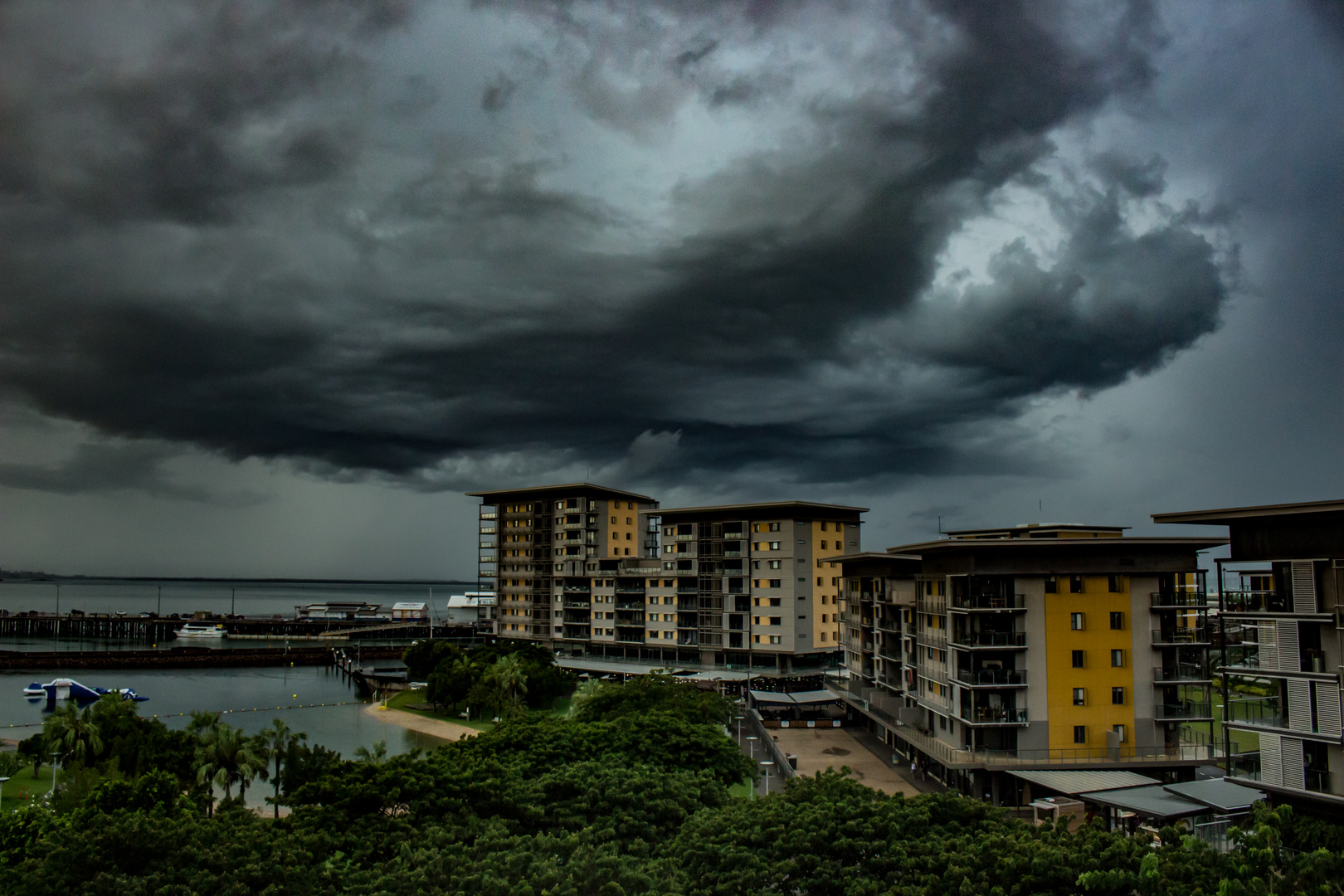 Storm over Darwin Waterfront Precinct
