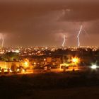 Storm over the city...