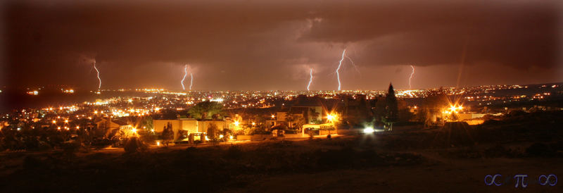 Storm over the city...