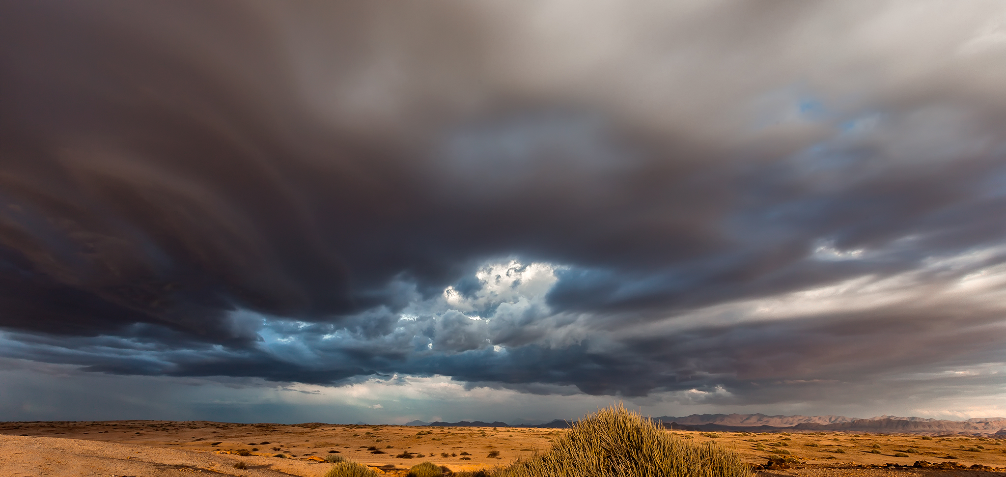 Storm over the Namib Desert