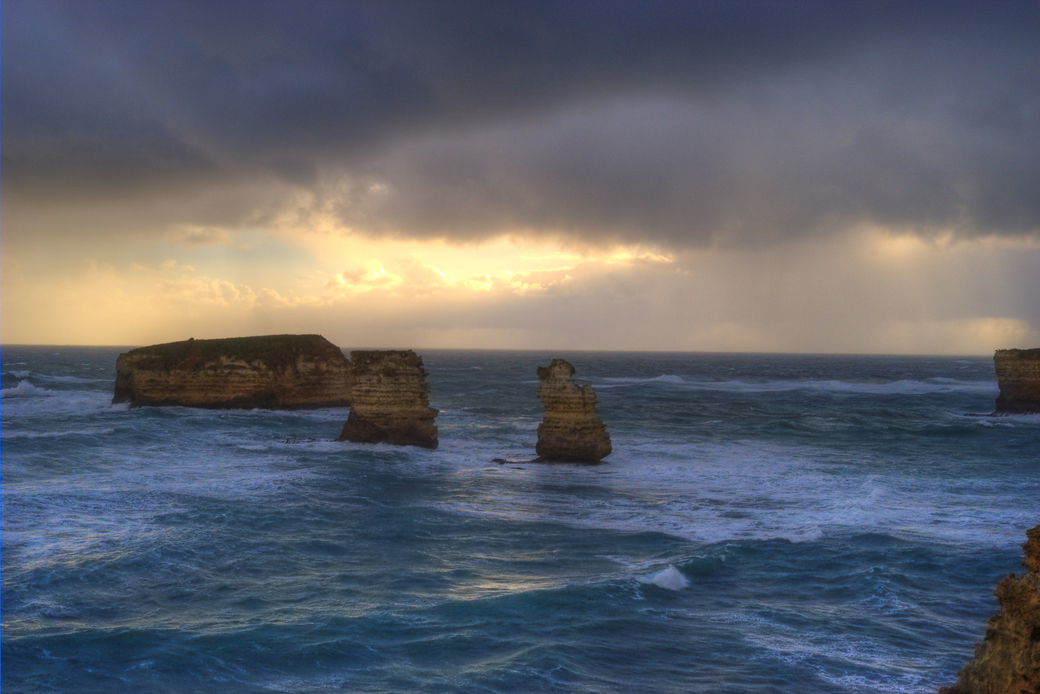 Storm over the ocean