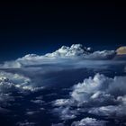 Stormcloud seen from a plane window