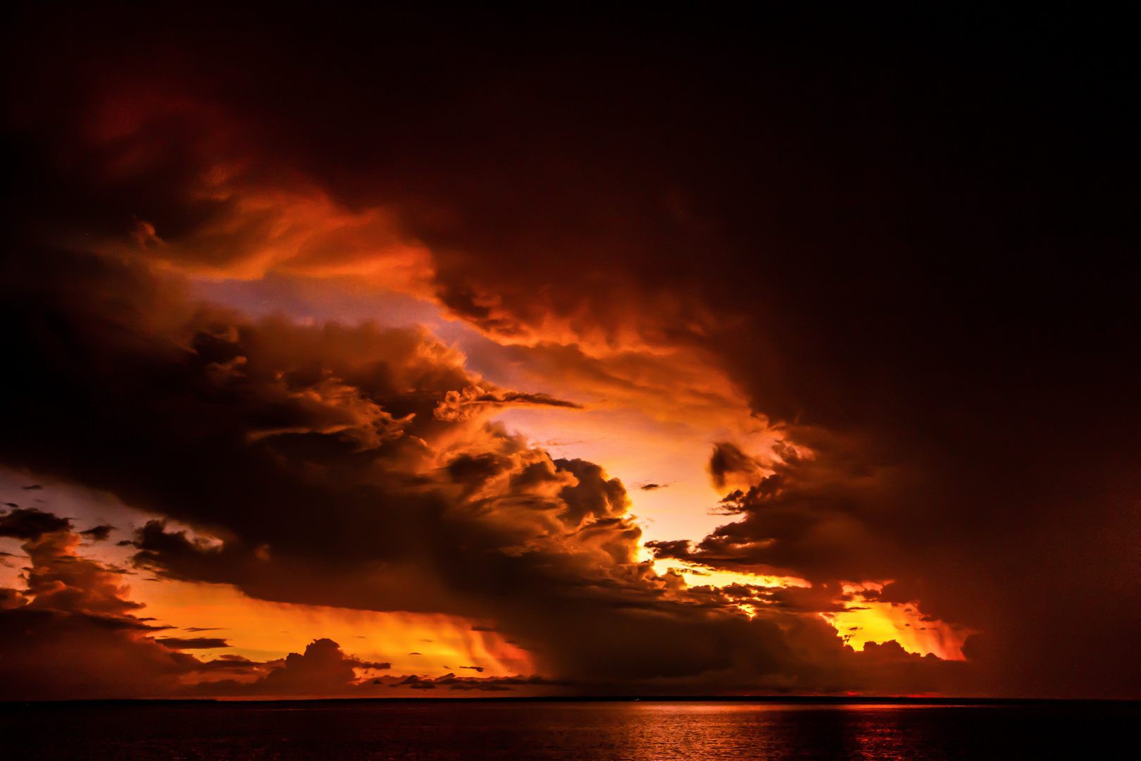 Stormclouds At Sunset