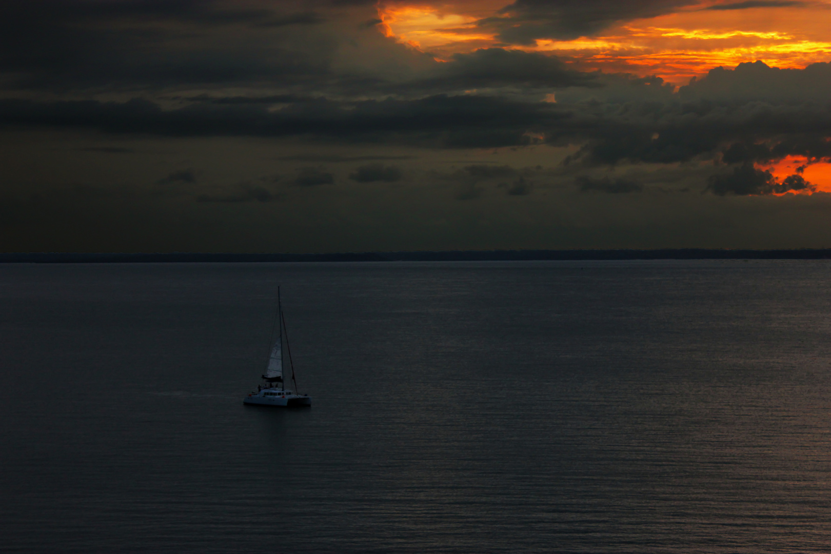 Stormclouds at sunset over Port Darwin II