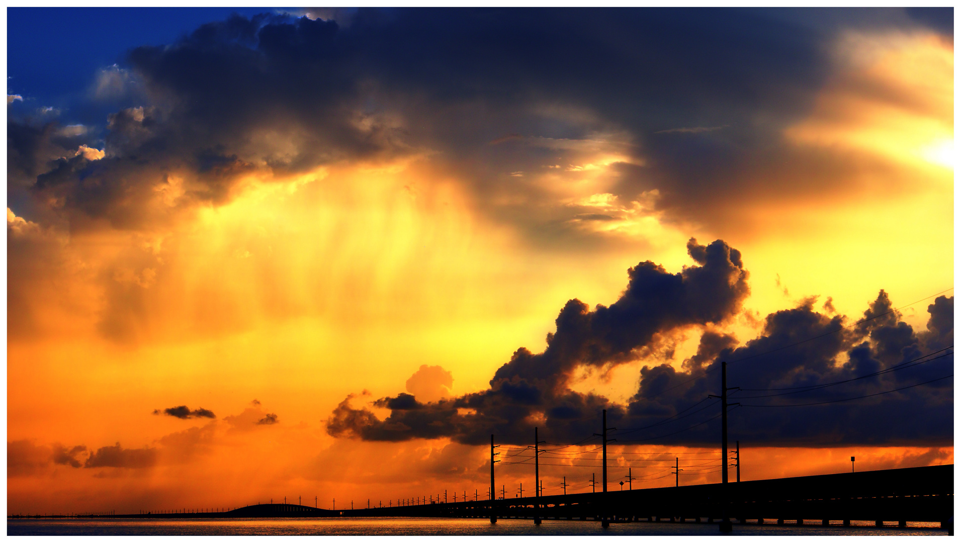 stormclouds before sunset