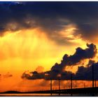 stormclouds before sunset