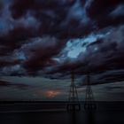 Stormclouds, seen from Channel Island Bridge