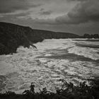 stormy day at Porthcurno