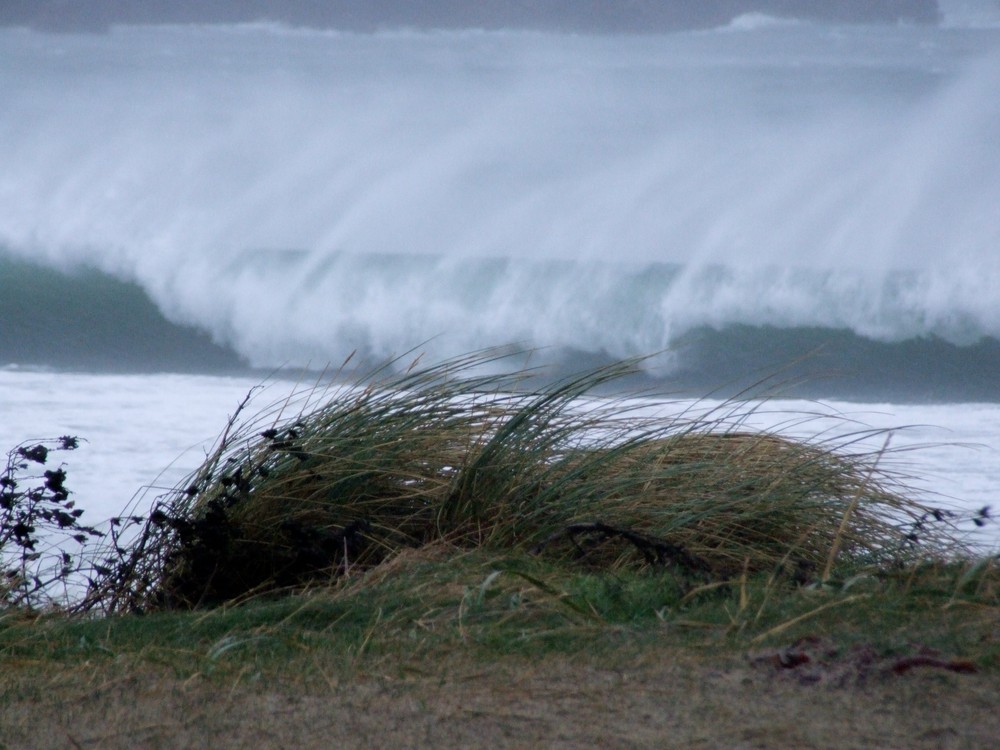 Stormy day at St Ninians Isle, Shetland