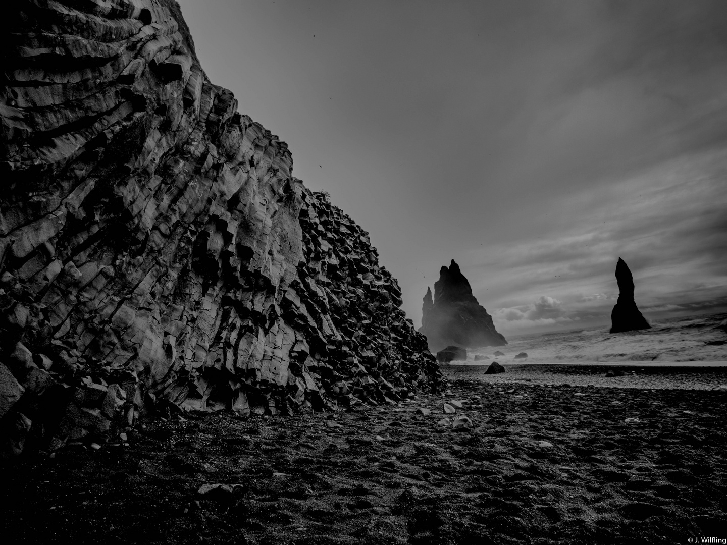 Stormy Day On The Black Beach