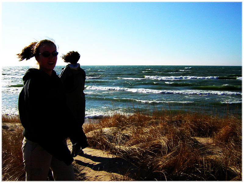 stormy lake michigan